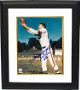Dante Lavelli signed Cleveland Browns 8x10 Photo Custom Framing dual Gluefingers/HOF 1975 (catch/side view)