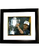 David Toms signed 8x10 Photo Custom Framing 2001 PGA Championship w/ Trophy -Famous Ink Hologram