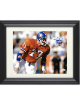 Karl Mecklenburg signed Denver Broncos 11X14 Photo Phil 4:8 Custom Framing- JSA Witnessed