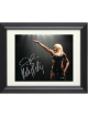 Kelly Kelly signed WWE ECW Diva 8x10 Photo Custom Framing- COA (Barbie Blank/blue outfit)