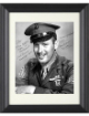 Major Norman Hatch signed WWII Iwo Jima 8x10 Photo Custom Framing- PSA #AD38757 (Academy Award/Oscar)