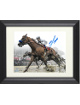 Mike E. Smith signed Justify 2018 Preakness 8x10 Photo Triple Crown Custom Framing- Steiner Hologram