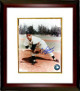 Johnny Podres signed Brooklyn Dodgers 8x10 Pitching Photo Custom Framing - JSA Hologram w/ 55 WS MVP Insc