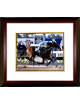 Victor Espinoza signed 11x14 Photo 2015 Belmont Stakes American Pharoah Triple Crown Custom Framing - Steiner Holo