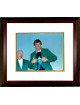 Nick Faldo signed PGA 11X14 Photo Custom Framing - JSA Hologram (1990 Augusta National Masters Championship green jacket- vertic