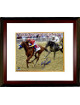Mike E. Smith signed Justify 2018 Belmont Stakes 16X20 Photo Custom Framing Triple Crown- Steiner Hologram