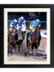 American Pharoah signed 16x20 Photo 2015 Belmont Stakes Horse Racing Triple Crown w/ Victor Espinoza Custom Framing-Steiner Holo