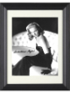 Martha Hyer signed Vintage B&W 8x10 Photo Custom Framing- JSA Hologram #DD32849 (on couch)
