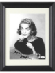 Lauren Bacall signed Vintage B&W 8x10 Photo Custom Framing- JSA (in sweater)