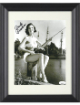 Paula Prentiss signed Where the Boys Are Vintage B&W 8x10 Photo Custom Framing- JSA (fishing)