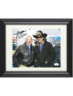 Bobby Allison signed NASCAR 8x10 Photo w/ NHOF 2011 Custom Framing- JSA Hologram #DD39306 (w/ Richard Petty)