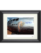 Russell Gackenbach signed WWII Hiroshima & Nagasaki 8X10 Photo Navigator Custom Framing- Crew B-10 509th Composite Group-JSA #II