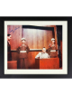 Whitney Harris signed 1945-46 WWll Nuremberg Trials Color 8x10 Photo Custom Framing� PSA #AD55341- Prosecutor Military Tribunals