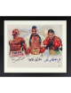 Poison Junior Jones, Michael Spinks & Iran Barkley triple signed Boxing 16x20 Photo Custom Framing- JSA