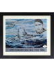Louis "Kayo" Erwin signed WWII 8.5x11 Photo Custom Framing- JSA- USS Indianapolis Survivor 1943-1945