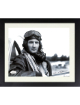 Alden Rigby signed WWII P-51 Ace Pilot Vintage B&W 8x10 Photo Custom Framing- JSA- 352 Fighter Group/Silver Star