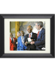 Charles E. McGee signed WWII Tuskegee Airmen 8x10 Photo Custom Framing- JSA #AC92642- 2007 Congressional Gold Medal w/ President