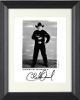 Charlie Daniels signed 8X10 Photo B/W Promo Custom Framing- COA (Country/Southern Rock Legend)