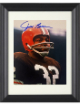 Jim Brown signed Cleveland Browns 8x10 Photo Custom Framing- Beckett Review/NFL Alumni LOA