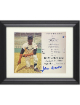 Hank Aaron signed Atlanta Braves Hall of Fame Induction Day Photo/Card- MLB Licensed Custom Framing- Tuff Stuff COA/Show Ticket