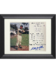 Eddie/Ed Mathews signed Milwaukee Braves MLB 500th Home Run 7/14/67 8x10 Photo/Card HOF 78 Custom Framing- COA/Show Ticket (HOF)