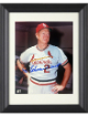 Red Schoendienst signed St. Louis Cardinals MLB Licensed 8x10 Photo Custom Framing- COA/CSA Show Ticket