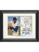 Fergie Jenkins signed Cubs Hall of Fame Induction 8x10 Photo/Card HOF 7/21/91 Custom Framing- COA/Show Ticket