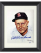 Red Schoendienst signed St. Louis Cardinals MLB Ron Lewis 90 8x10 Photo- /5000- minor dings Custom Framing-COA/Show Ticket (HOF)