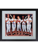 Big Red Machine Multi Signed 16x20 Framed - Mounted Memories Holo (Reds/ Rose/ Perez/ Morgan/Bench)