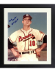 Bob Buhl signed Milwaukee Braves MLB Licensed 8x10 Photo imperfect Custom Framing- COA (1957 WS Champ)