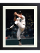 Denny McLain signed Detroit Tigers MLB 8x10 Photo w/ 31-6, 1968 imperfect Custom Framing- COA